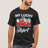 Mijn Lucky Bingo T-Shirt Funny Bingo Player (Voorkant)
