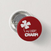 Mijn Lucky Charm Shamrock Button Pin (Voorkant /achterkant)