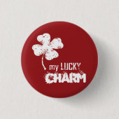 Mijn Lucky Charm Shamrock Button Pin (Voorkant)
