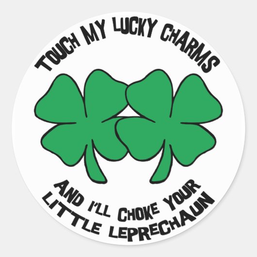 Mijn Lucky Charms Gifts Ronde Sticker (Voorkant)