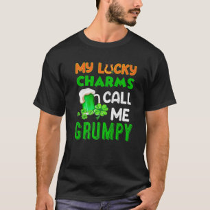 Mijn Lucky Charms noemen me de bruine groene bier T-shirt