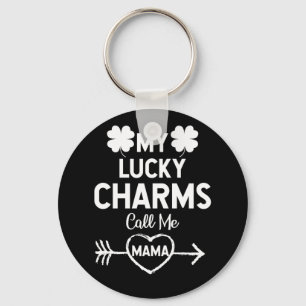 Mijn Lucky Charms noemen me mama St Patricks Day Sleutelhanger