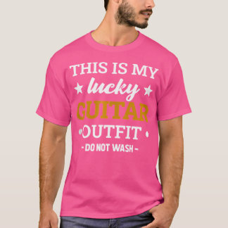 Mijn Lucky Guitar Outfit Musicus Guitarist Acousti T-shirt