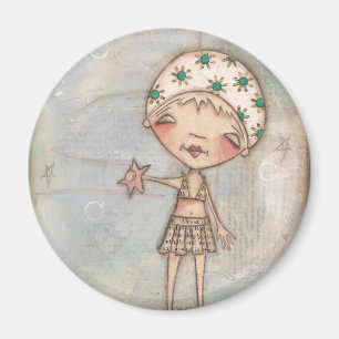 Mijn Lucky Star(vis) - Round Magnet
