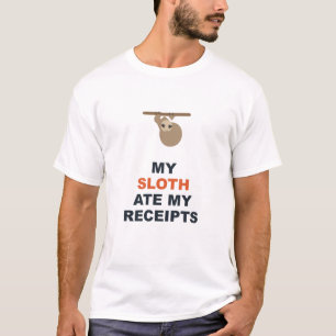 Mijn luiaard at mijn bonnetjes t-shirt