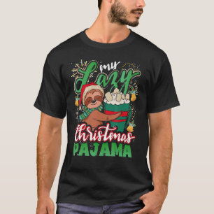 Mijn luie kerstpajama Slothmas T-shirt