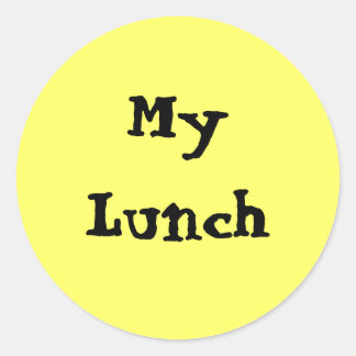 Mijn lunch ronde sticker