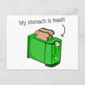 Mijn maag is toost briefkaart (Voorkant)