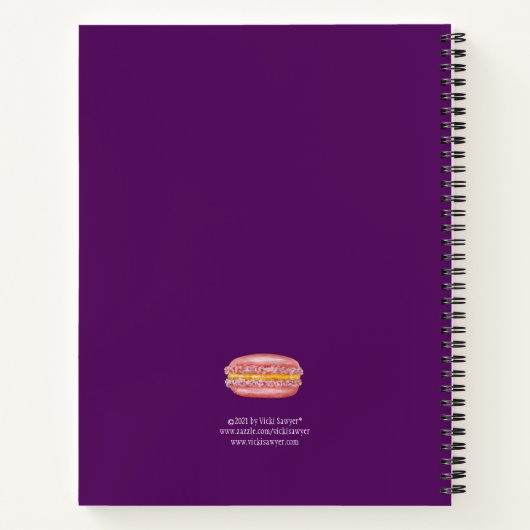 Mijn Macarons Peep-laptop Notitieboek (Achterkant)