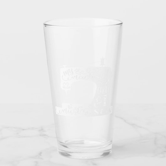 Mijn machine belt glas (Voorkant)