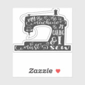 Mijn machine belt sticker (Vel)