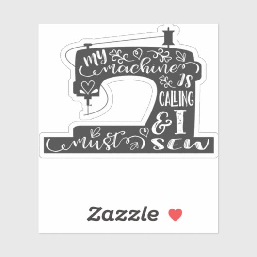 Mijn machine belt sticker (Vel)