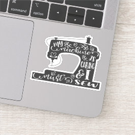 Mijn machine belt sticker