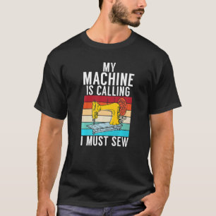 Mijn machine roept ik moet quilten naaien t-shirt