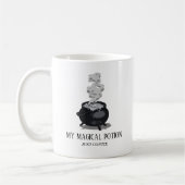 Mijn magische drankje Halloween heksenketel Koffiemok (Links)