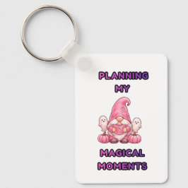 Mijn Magische Momenten Plannen – Roze Gnome Sleutelhanger