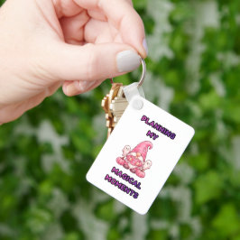 Mijn Magische Momenten Plannen – Roze Gnome Sleutelhanger