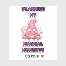 Mijn Magische Momenten Plannen – Roze Gnome Sticker