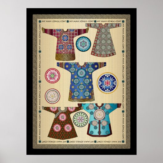 Mijn Mah Jongg Coat 05: Poster 18 x 24 inch (Voorkant)