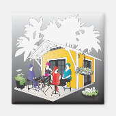 Mijn Mah Jongg Cottage Magneet (Voorkant)