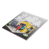 Mijn Mah Jongg Cottage Tegeltje (Zijkant)