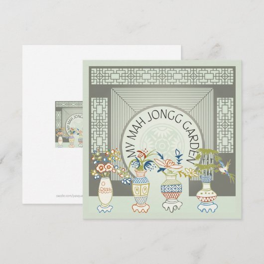 Mijn Mah Jongg Garden Flat Kaart (Voorkant / Achterkant)