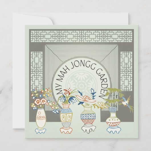 Mijn Mah Jongg Garden Flat Kaart (Voorkant)