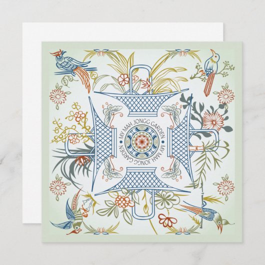 Mijn Mah Jongg Garden Flat Kaart (Voorkant / Achterkant)