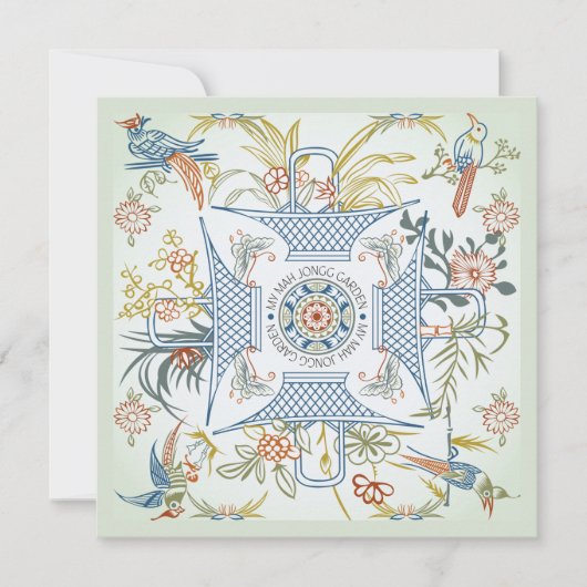 Mijn Mah Jongg Garden Flat Kaart (Voorkant)