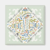 Mijn Mah Jongg Garden Magnet (Voorkant)