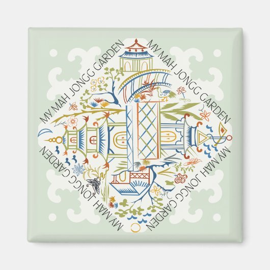 Mijn Mah Jongg Garden Magnet (Voorkant)