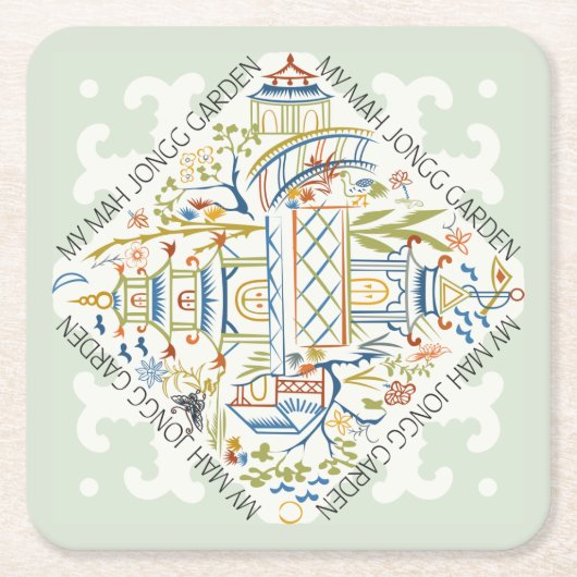 Mijn Mah Jongg Garden Onderzetters (Voorkant)