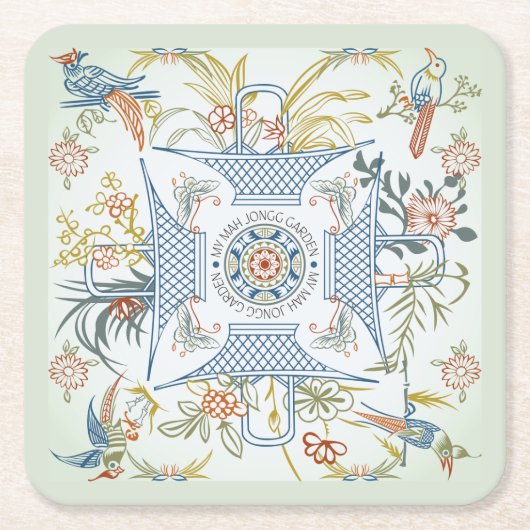 Mijn Mah Jongg Garden Onderzetters (Voorkant)