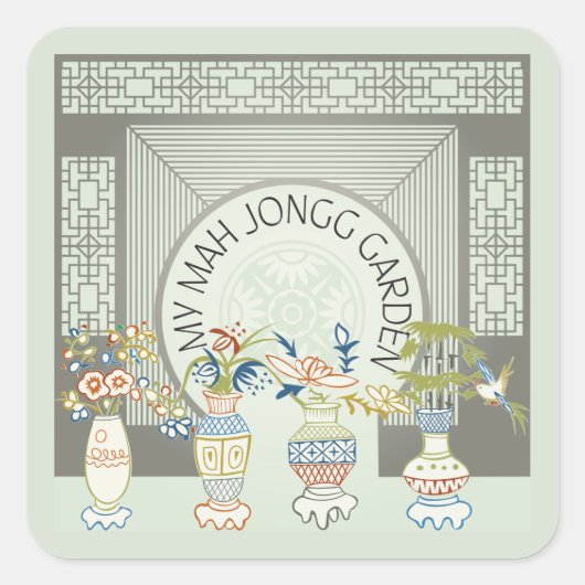 Mijn Mah Jongg Garden Stickers (Voorkant)
