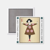 Mijn Mah Jongg Jas 01: Magneet (Voorkant / Achterkant)