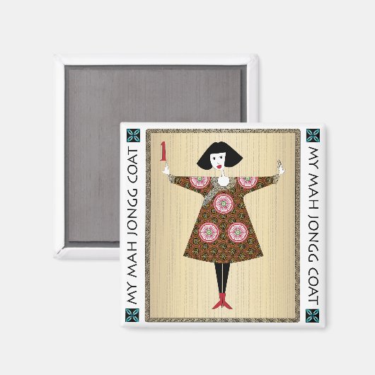 Mijn Mah Jongg Jas 01: Magneet (Voorkant / Achterkant)