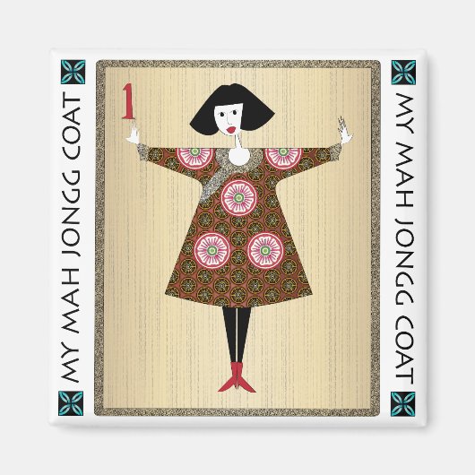Mijn Mah Jongg Jas 01: Magneet (Voorkant)