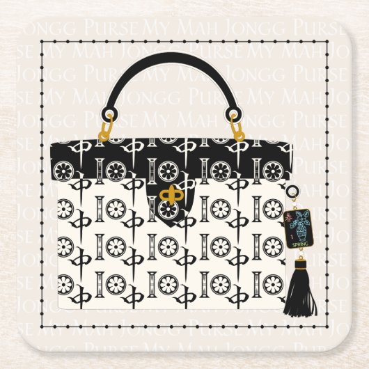 Mijn Mah Jongg Purse Onderzetters (Voorkant)