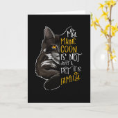 Mijn Maine Coon Cat is familie Kaart (Gele Bloem)