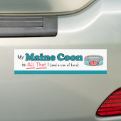 Mijn Maine Coon is alles. Funny Kat Bumpersticker (Op auto)