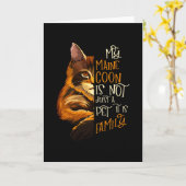 Mijn Maine Coon Kat is Familie Kaart (Gele Bloem)