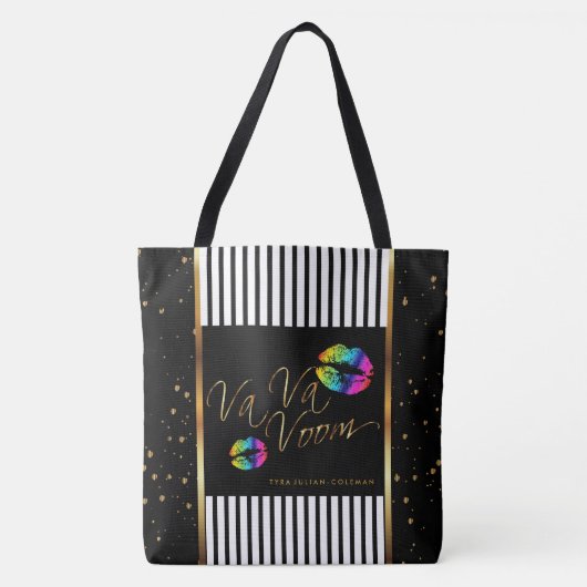 Mijn Makeup Gold Confetti Bag - Regenboogliften Tote Bag (Voorkant)
