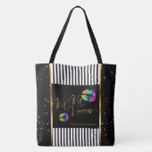 Mijn Makeup Gold Confetti Bag - Regenboogliften Tote Bag (Achterkant)