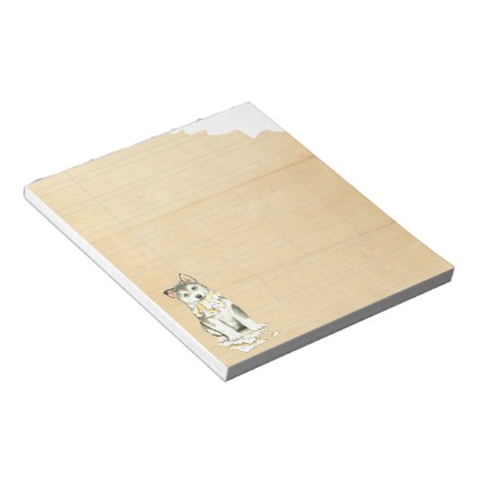 Mijn Malemute Ate Mijn thuiswerk Notitieblok (Schuin)