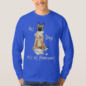 Mijn Malinois Ate Mijn thuiswerk T-shirt (Voorkant)