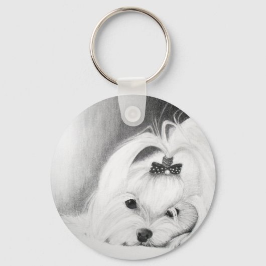 Mijn Maltee Sleutelhanger (Voorkant)