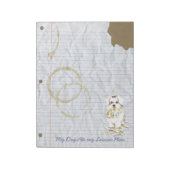 Mijn Maltees Ate Mijn Lesson Plan Notitieblok (Linkerzijde)