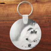 Mijn Maltees Sleutelhanger (Voorkant)