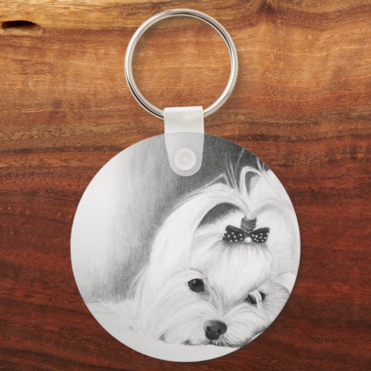 Mijn Maltees Sleutelhanger (Voorkant)