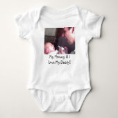 Mijn mama en ik houden van mijn papa! romper (Voorkant)